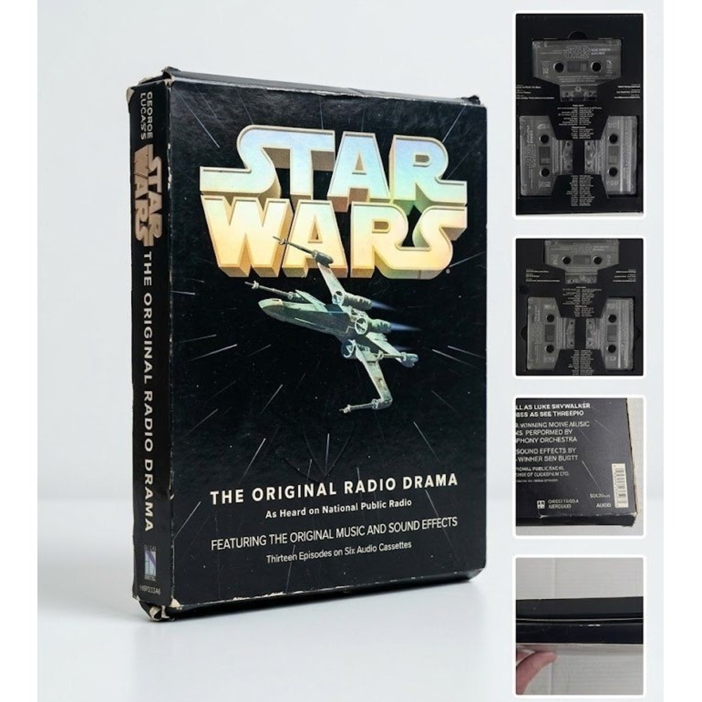 VTG 1993 Star Wars Original Radio Drama 6 Cassette Tape Box Set NPR HighBridge